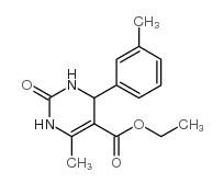 5-Pyrimidinecarboxylicacid,1,2,3,4-tetrahydro-6-methyl-4-(3-methylphenyl)-2-oxo-,ethylester(9CI) structure