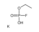 Fluoridophosphoric acid O-ethyl O-potassium salt Structure