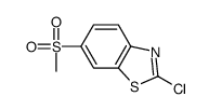 2-CHLORO-6-(METHYLSULFONYL)BENZO[D]THIAZOLE structure