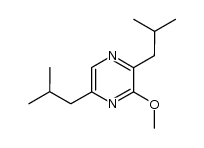 3-methoxy-2,5-bis(2-methylpropyl)pyrazine结构式