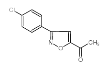1-[3-(4-氯苯基)-5-异噁唑]-1-乙酮结构式