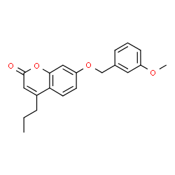 7-[(3-methoxyphenyl)methoxy]-4-propylchromen-2-one结构式