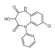 8-chloro-3-hydroxy-1-phenyl-1,5-dihydro-benzo[b][1,4]diazepine-2,4-dione结构式