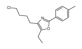 4-(4-chlorobutyl)-5-ethyl-2-(p-tolyl)oxazole Structure
