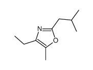4-ethyl-5-methyl-2-(2-methylpropyl)-1,3-oxazole结构式