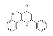 2-(2-hydroxyphenyl)-3-methyl-6-phenylpiperidin-4-one Structure