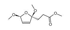 methyl 3-(2,5-dimethoxy-2,5-dihydro-2-furyl)propionate结构式