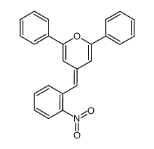 4-(2-nitro-benzylidene)-2,6-diphenyl-4H-pyran结构式
