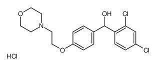 (2,4-dichlorophenyl)-[4-(2-morpholin-4-ylethoxy)phenyl]methanol,hydrochloride结构式