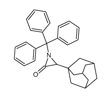 3-(1-adamantyl)-1-triphenylmethylaziridin-2-one结构式