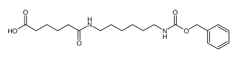 N-(6-benzyloxycarbonylamino-hexyl)-adipamic acid Structure