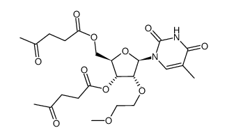 3',5'-di-O-levulinyl-2'-O-(2-methoxyethyl)-5-methyluridine结构式