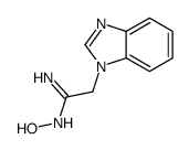 2-(benzimidazol-1-yl)-N'-hydroxyethanimidamide结构式