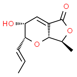 5H-Furo[3,4-b]pyran-5-one, 2,3,7,7a-tetrahydro-3-hydroxy-7-methyl-2-(1E)-1-propenyl-, (2R,3R,7S,7aR)- (9CI) picture