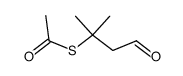 β-acetylsulfanyl-isovaleraldehyde Structure