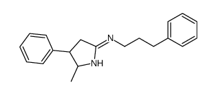 5-Methyl-4-phenyl-N-(3-phenylpropyl)-4,5-dihydro-3H-pyrrol-2-amine Structure