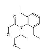 2-chloro-N-(2,6-diethylphenyl)-N-(1-methoxypropan-2-yl)acetamide结构式