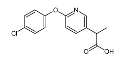 2-[6-(4-chloro-phenoxy)-pyridin-3-yl]-propionic acid Structure