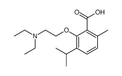 3-(2-Diethylaminoethoxy)-p-cymene-2-carboxylic acid结构式