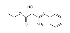 2-Ethoxycarbonyl-N-phenylacetamidine hydrochloride Structure