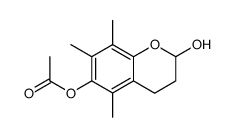 (+-)-6-acetoxy-2-hydroxy-5,7,8-trimethylchroman Structure