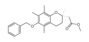 (6-benzyloxy-2,5,7,8-tetramethyl-chroman-2-yl)-acetic acid methyl ester结构式