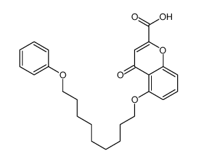 4-oxo-5-(9-phenoxynonoxy)chromene-2-carboxylic acid结构式