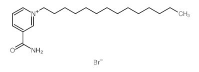 Pyridinium,3-(aminocarbonyl)-1-tetradecyl-, bromide (1:1)结构式