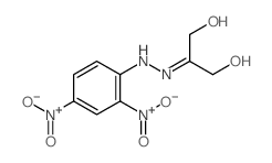 2-Propanone, 1,3-dihydroxy-, (2,4-dinitrophenyl)hydrazone structure