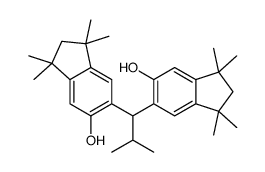 6,6'-(2-methylpropylidene)bis[2,3-dihydro-1,1,3,3-tetramethyl-1H-inden-5-ol] Structure