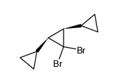 cis-2,3-dicyclopropyl-1,1-dibromocyclopropane Structure