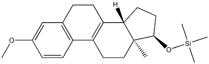 17α-(Trimethylsilyloxy)-3-methoxyestra-1,3,5(10),8-tetrene structure