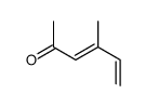 3,5-Hexadien-2-one, 4-methyl- (6CI,9CI) structure