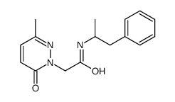 N-(α-Methylphenethyl)-3-methyl-6-oxo-1(6H)-pyridazineacetamide结构式