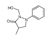 2-(hydroxymethyl)-4-methyl-1-phenylpyrazolidin-3-one结构式