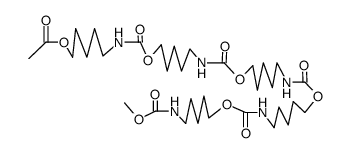 α-Acetyl-ω-methoxypentakis-(7-aza-1-oxa-8-oxooctamethylen) Structure