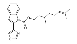 1-citronellyloxycarbonyl-2-(4-thiazolyl)-benzimidazole Structure