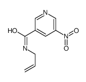 5-nitro-N-prop-2-enylpyridine-3-carboxamide结构式