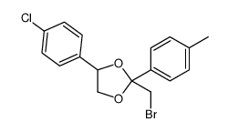 2-(bromomethyl)-4-(4-chlorophenyl)-2-(4-methylphenyl)-1,3-dioxolane Structure