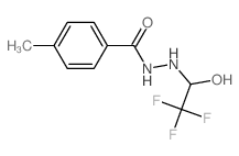 4-methyl-N-(2,2,2-trifluoro-1-hydroxy-ethyl)benzohydrazide结构式
