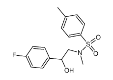 N-(4-fluoro-β-hydroxy-phenethyl)-N-methyl-toluene-4-sulfonamide Structure