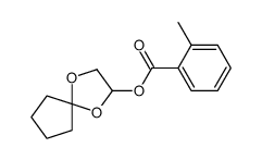 1,4-dioxaspiro[4.4]nonan-3-yl 2-methylbenzoate Structure