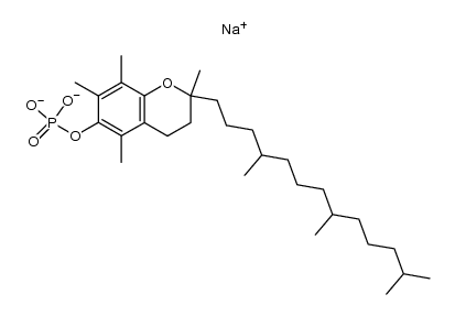 DL-vitamin E phosphate disodium salt结构式