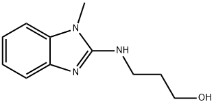 3-[(1-methyl-1H-1,3-benzodiazol-2-yl)amino]propan-1-ol structure