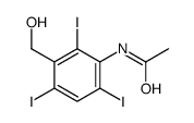 3'-(Hydroxymethyl)-2',4',6'-triiodoacetanilide structure