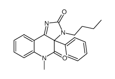 3-butyl-5-methyl-3a-phenyl-3,3a-dihydro-5H-imidazo[4,5-c]quinoline-2,4-dione结构式