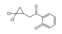 2-[(2,2-dichlorocyclopropyl)methylsulfinyl]-1-oxidopyridin-1-ium Structure