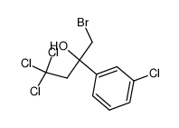 α-(bromomethyl)-3-chloro-α-(2,2,2-trichloroethyl)benzenemethanol结构式