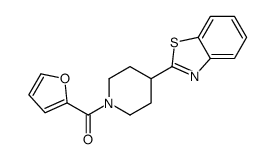 Piperidine, 4-(2-benzothiazolyl)-1-(2-furanylcarbonyl)- (9CI) Structure