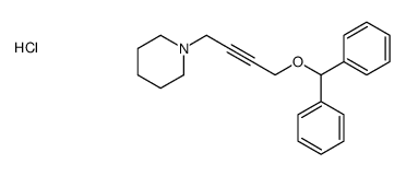 1-(4-benzhydryloxybut-2-ynyl)piperidine,hydrochloride结构式